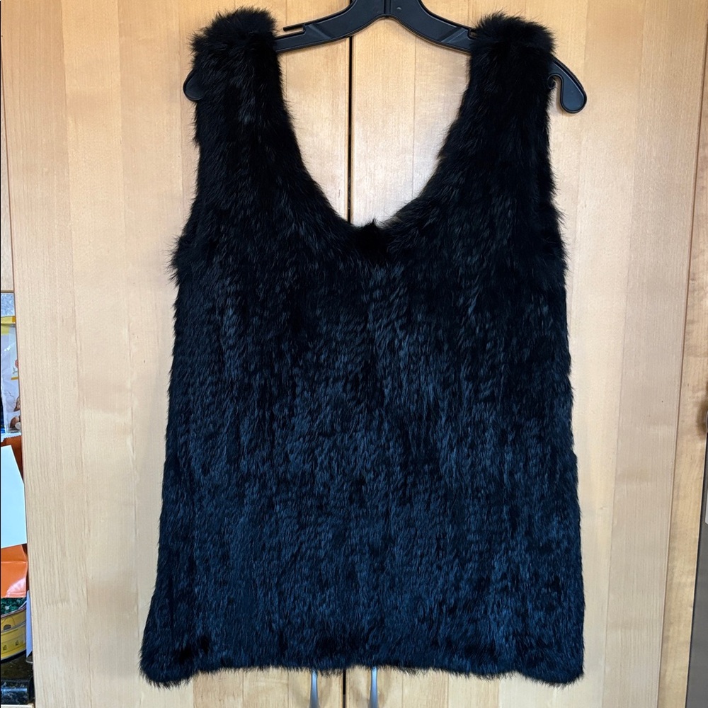 Rex Rabbit Fur Top NWT - Picture 4 of 5